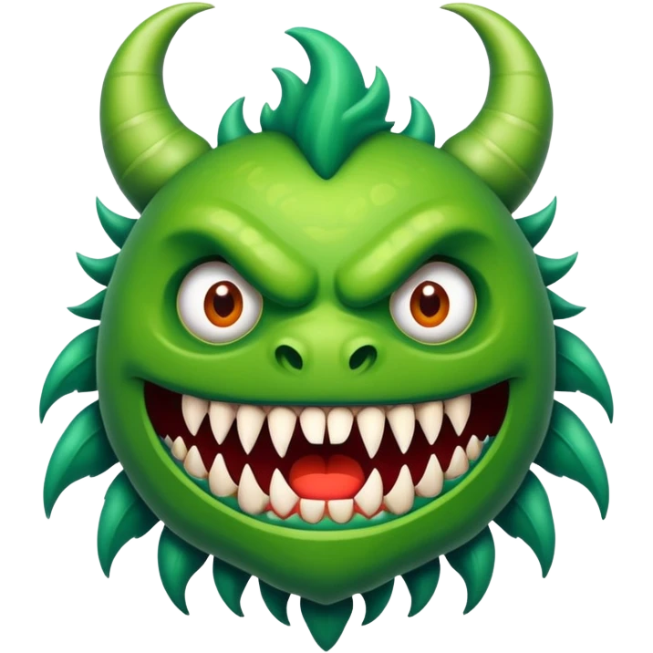 Mمزخرف مثل شعار مونستر emoji