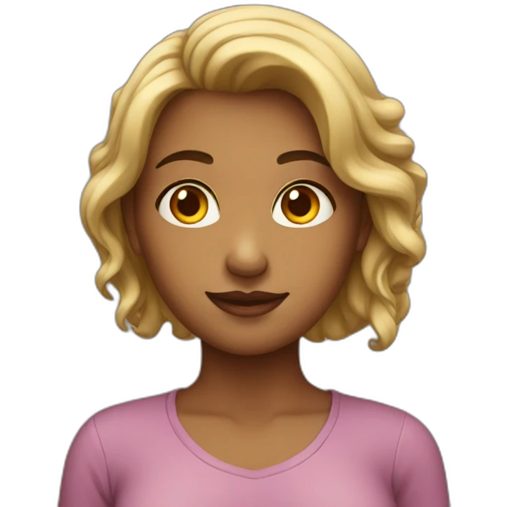 Female with heavy breast emoji