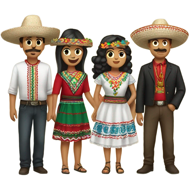 5 people from Mexico  emoji