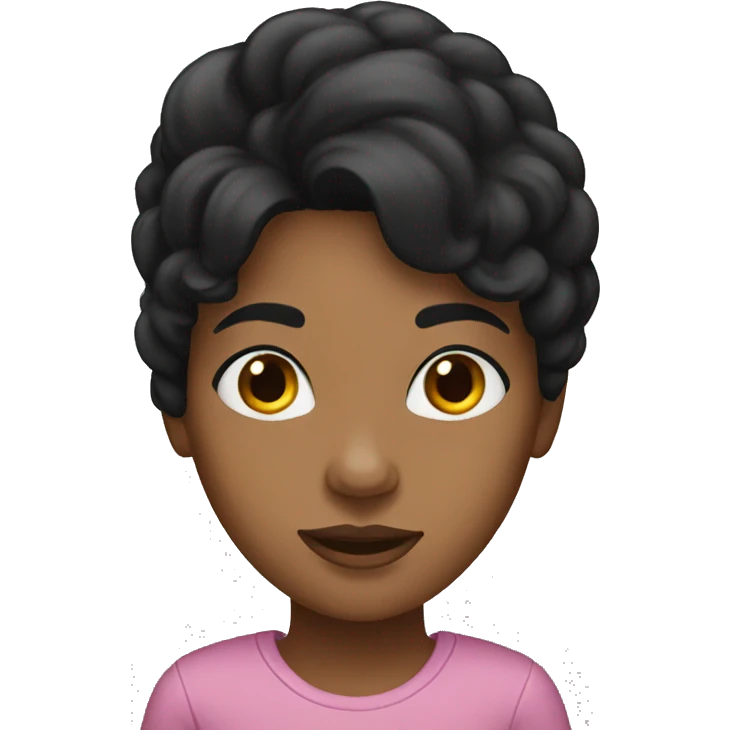 black haired women emoji