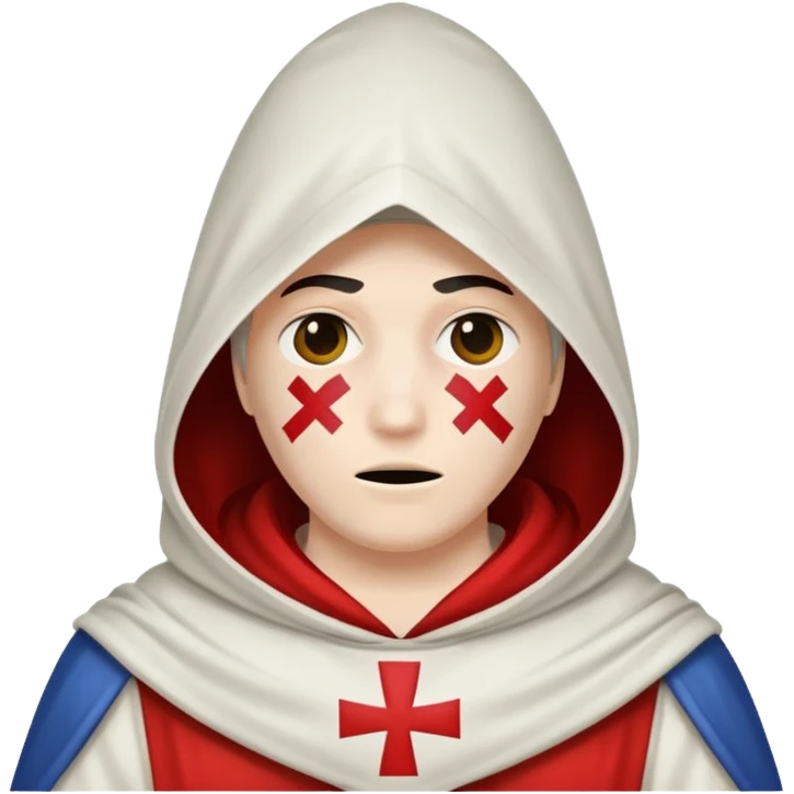 Ku klux klan full hood no face  emoji