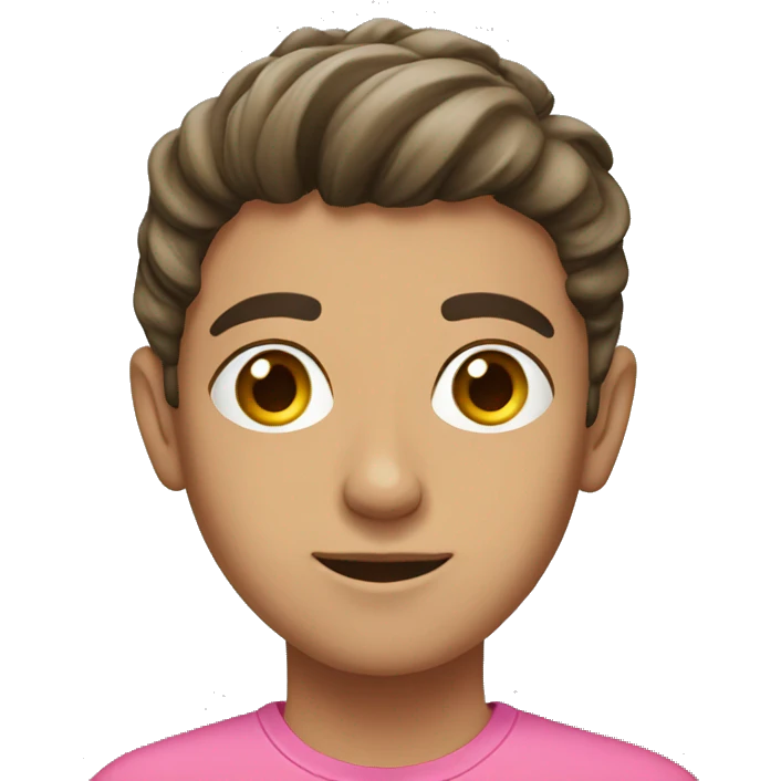 lebanese teenager with pink shirt emoji