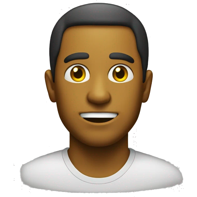 sólo un emoji clásico amarillo que usa un manto de tela que crubre todo su cuerpo, sólo se deja ver su ojo emoji