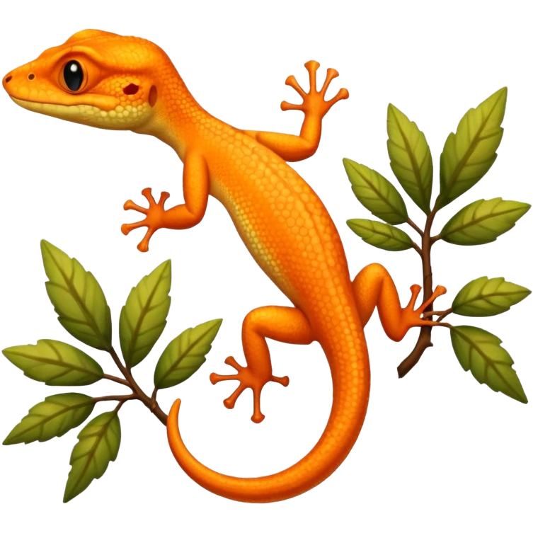 Fais moi un gecko à crête  emoji