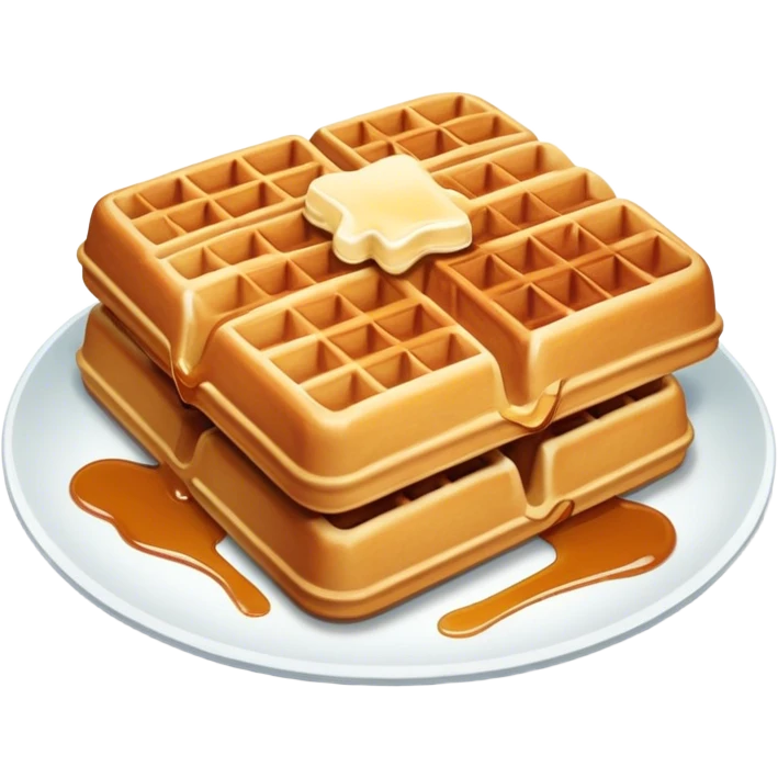 одна бельгийская вафля emoji