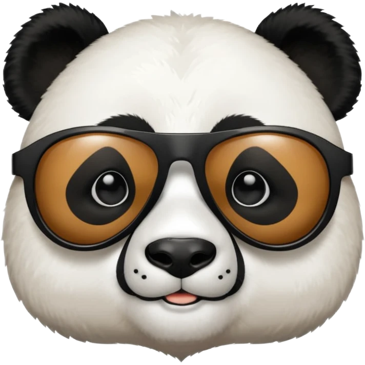 panda portrait with sunglasses emoji