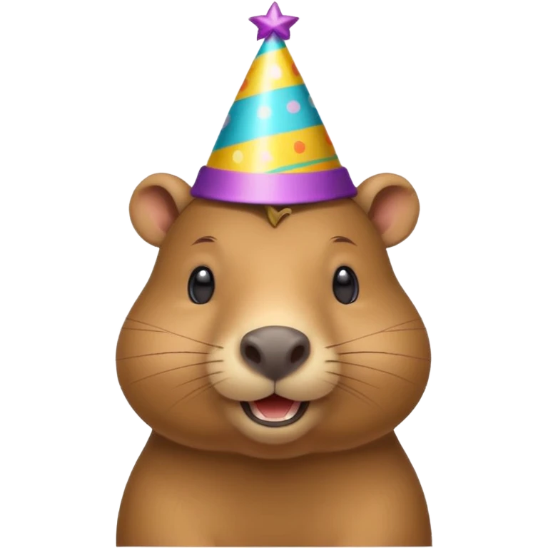 Capybara birthday emoji