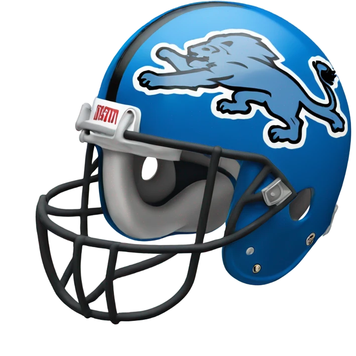 Detroit Lions helmet  emoji