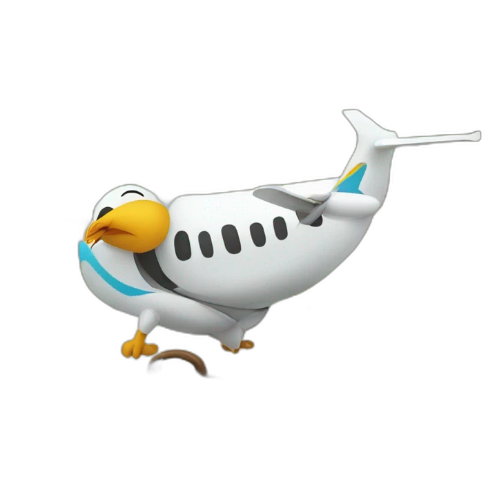 travel + bird emoji