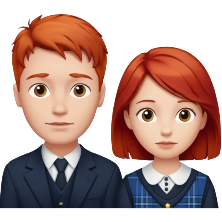 scottish family with son and daughter emoji