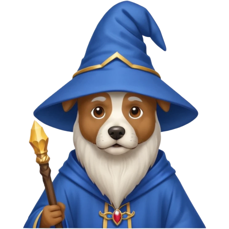 Dog wizard emoji