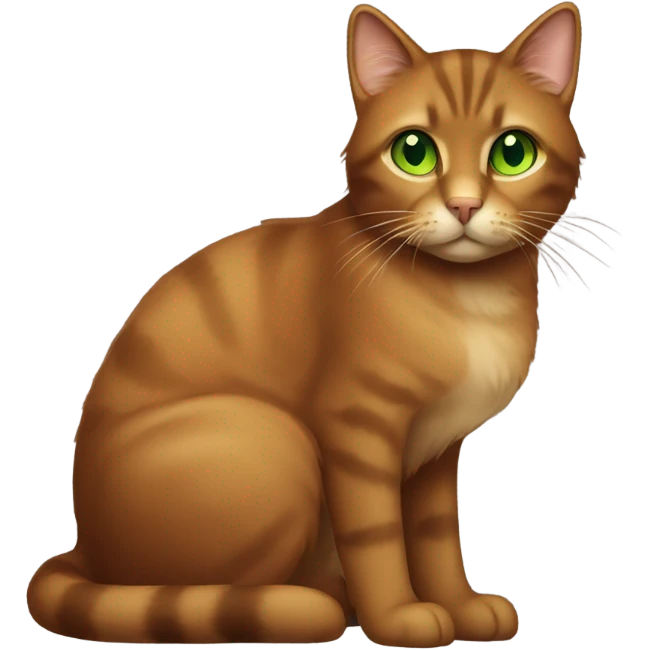 Brown cat emoji