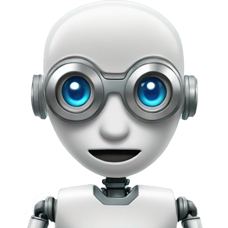 Cute FinTech Robot Money in Eyes emoji