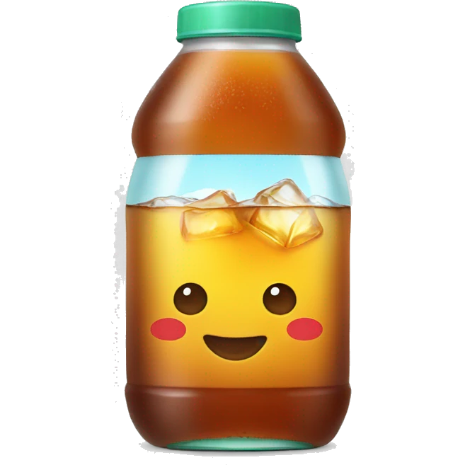 Bottle of ice tea emoji