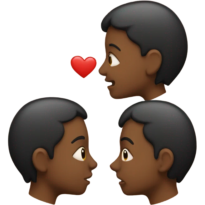 K with kissing  emoji