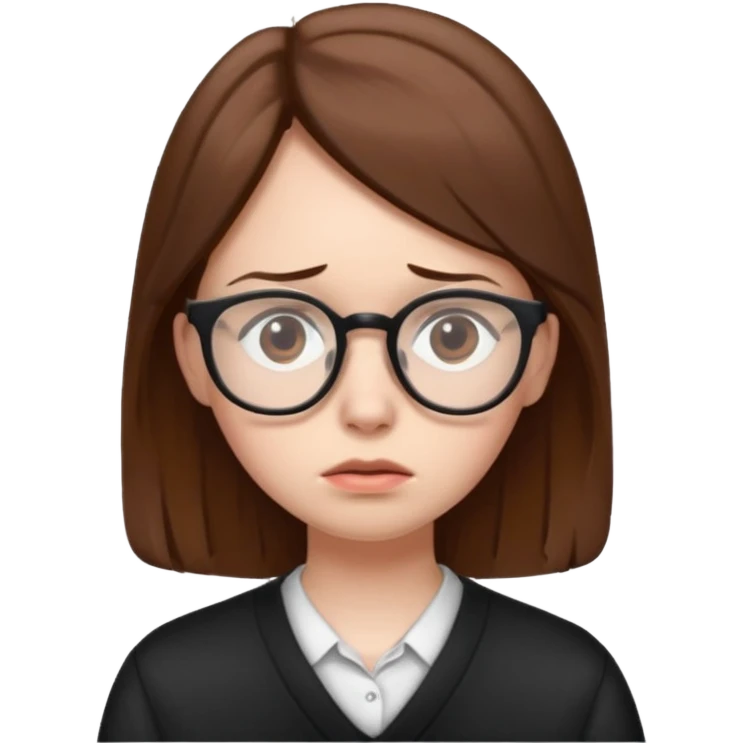 sad student emoji