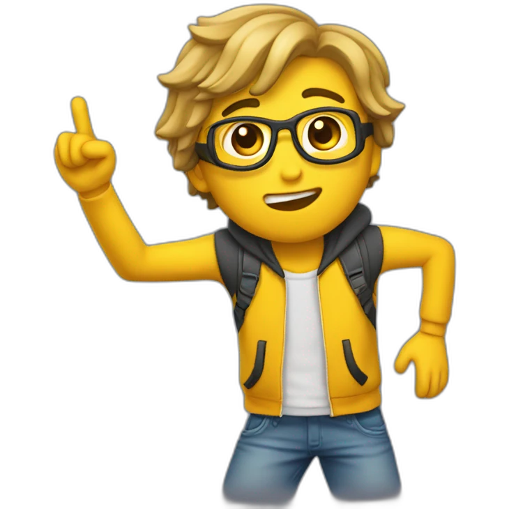 Quelqu’un entrain de dab emoji