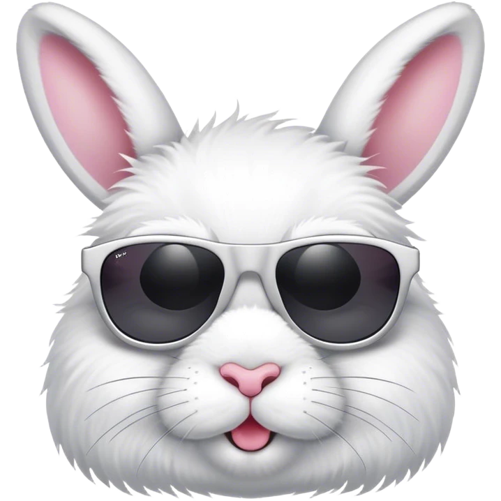 Bunny wearing sunglasses emoji