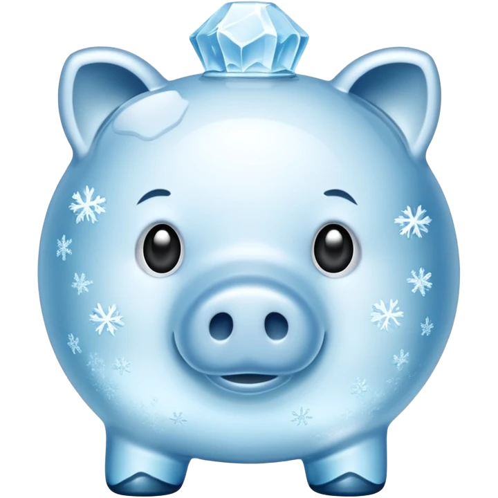  Ice Piggy bank emoji