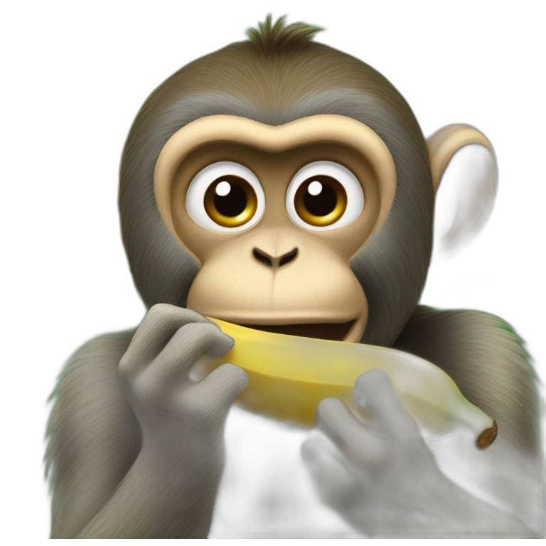 zelenskiy monkey eats banana emoji