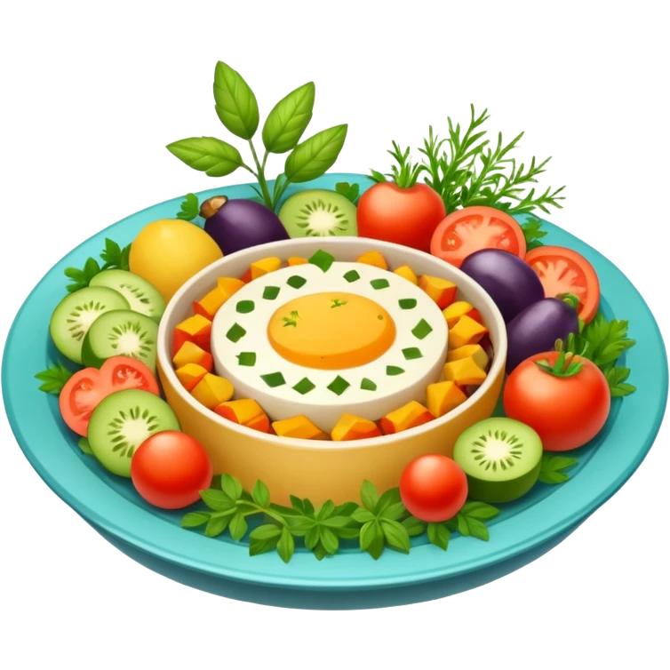 High resolution of a food dish emoji