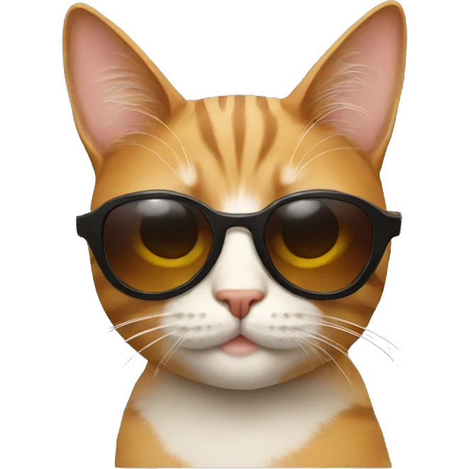 Cat with sunglasses emoji