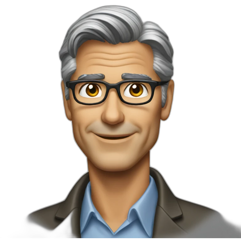George Clooney scientist emoji