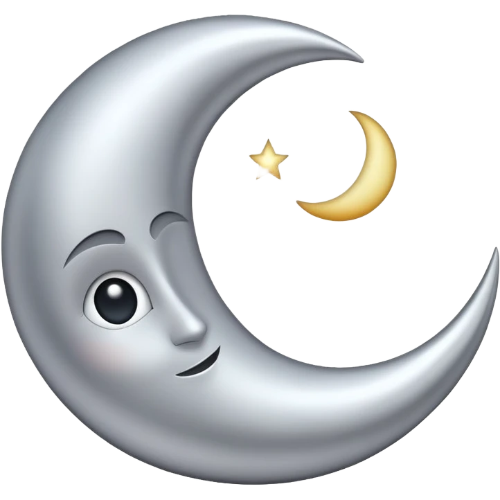 crescent moon emoji