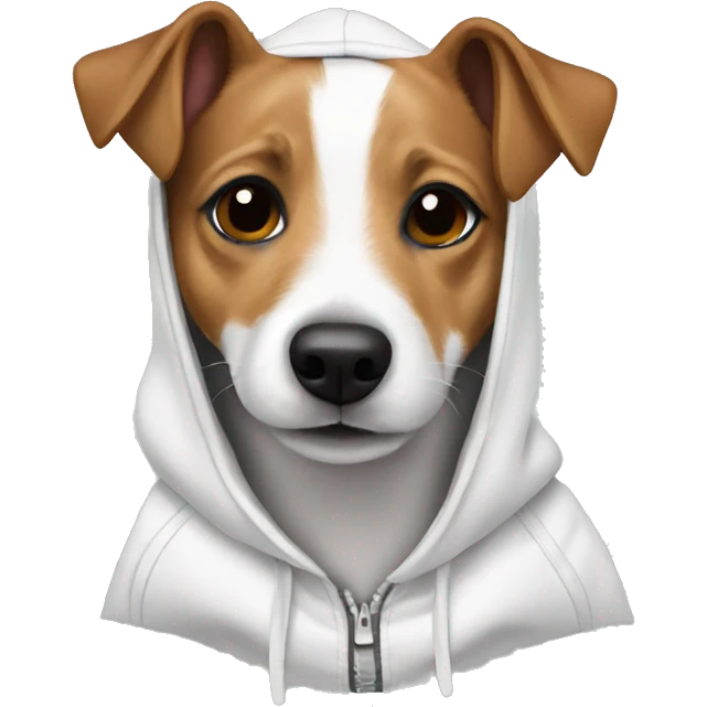 Jack Russell in hoodie   emoji