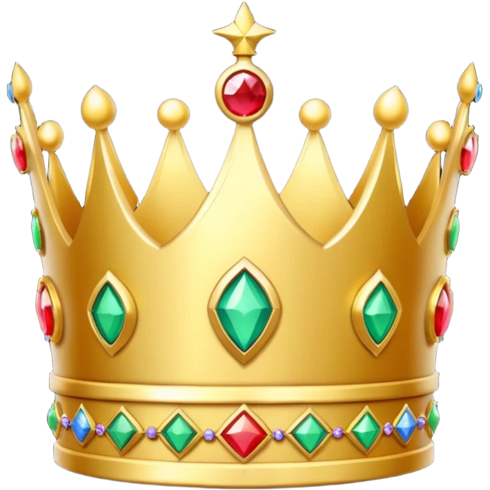 crown with happy birthday on it emoji