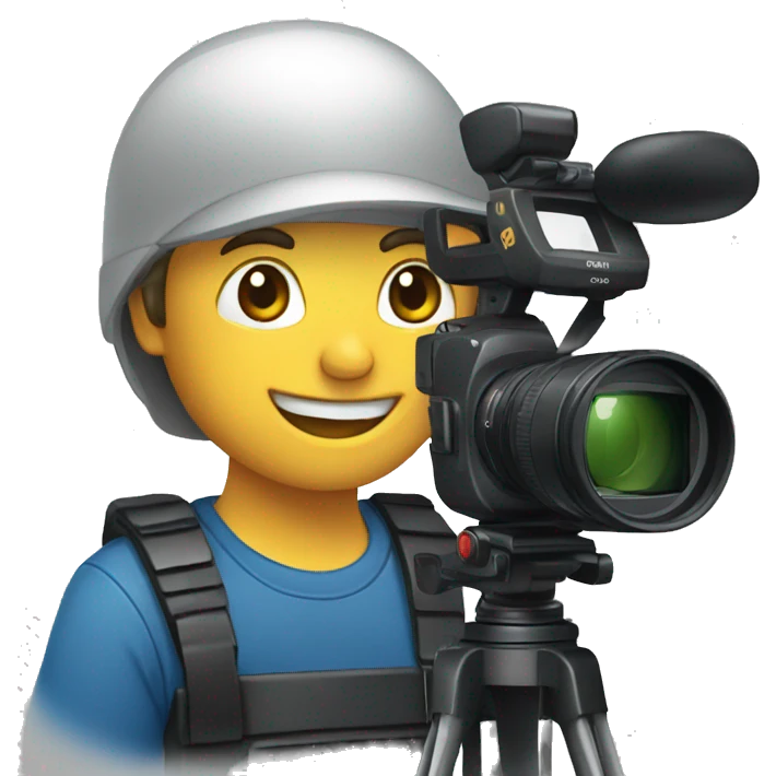 camera man video operator emoji