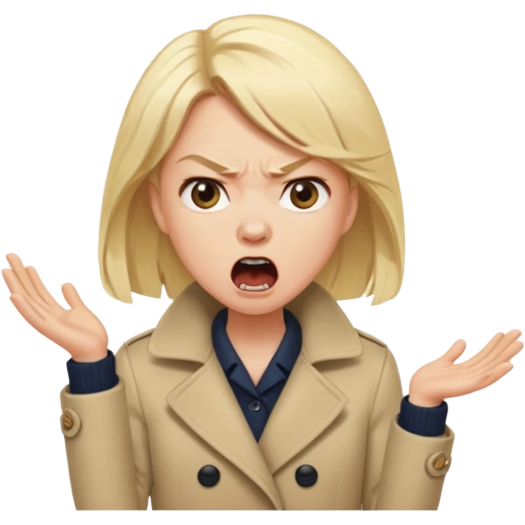 a karen mom yelling at somebody that wont take their dog out emoji