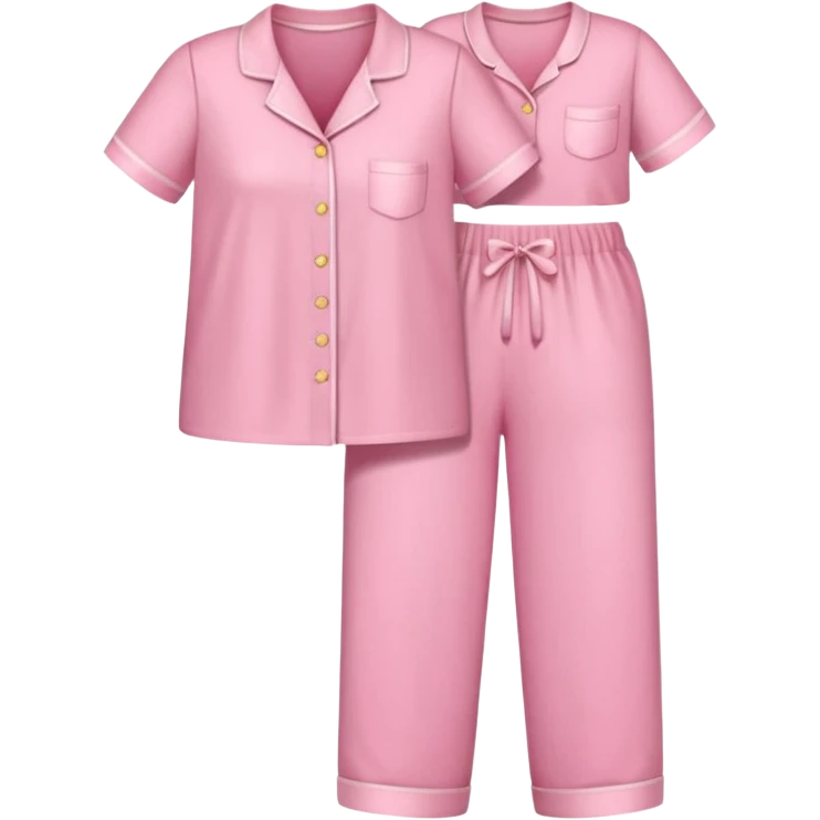 only a pink blouse and pants pijama without a girl, straightened up. Without any person emoji