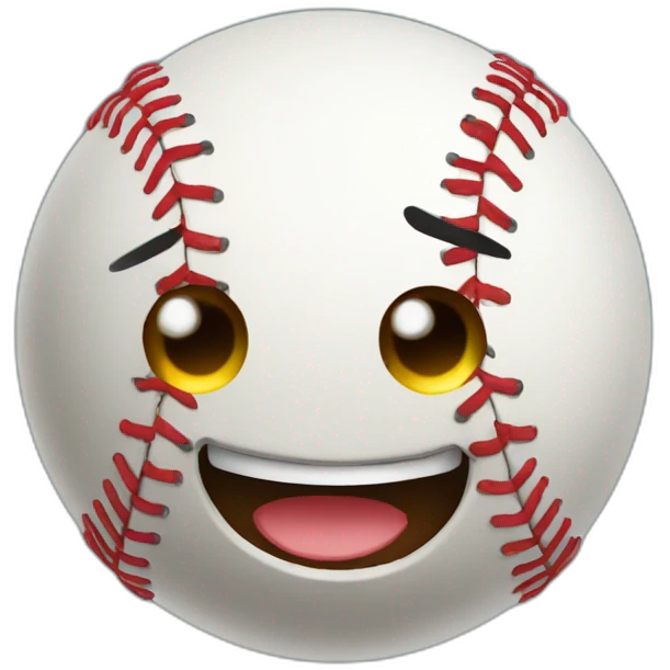 baseball hapy face emoji