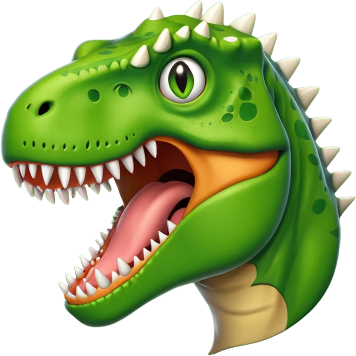 T- Rex popping emoji