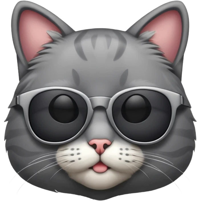 Cat wearing sunglasses emoji