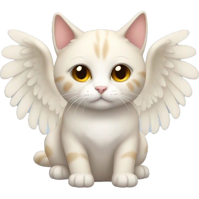 Angel cat emoji