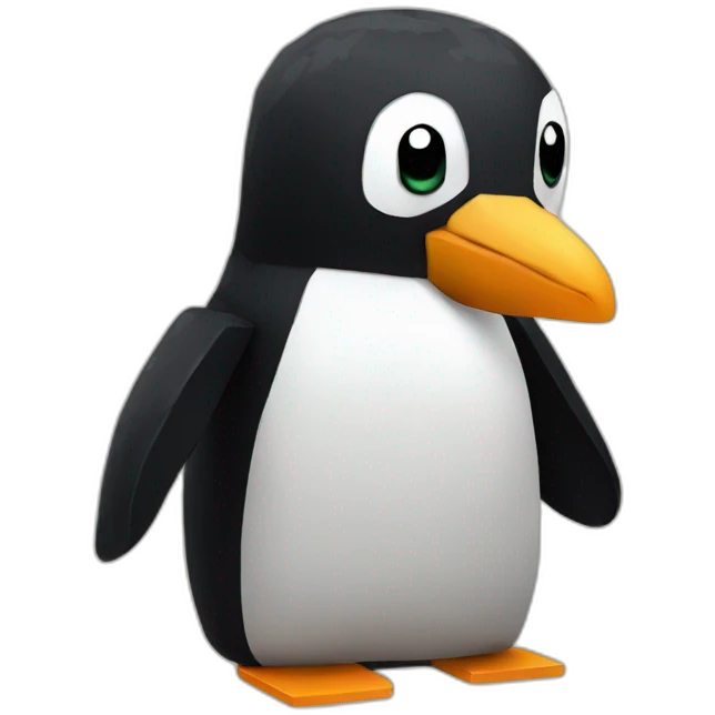Minecraft penguin emoji
