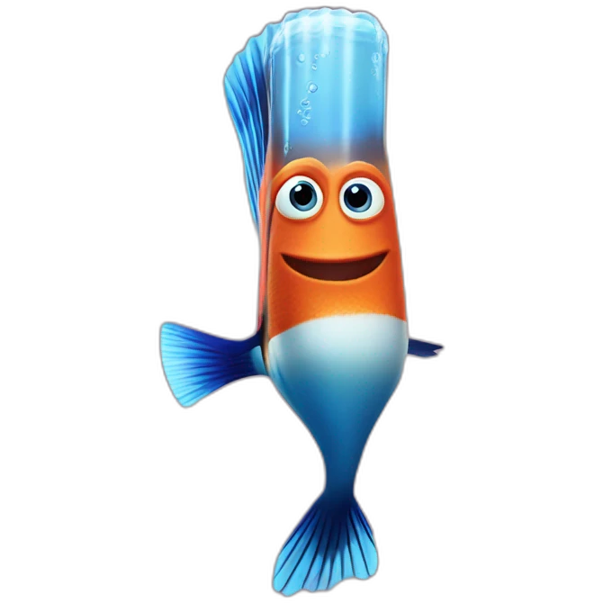 Pez dori de Nemo bailando emoji