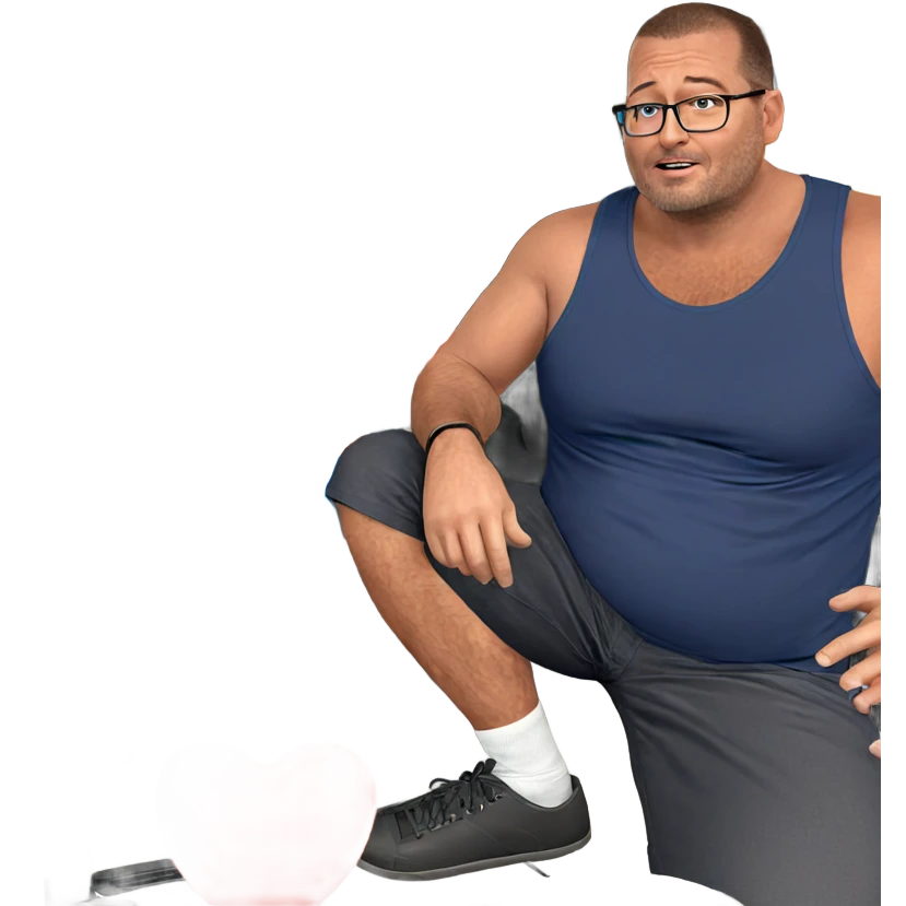 heartfelt solo portrait of a guy emoji