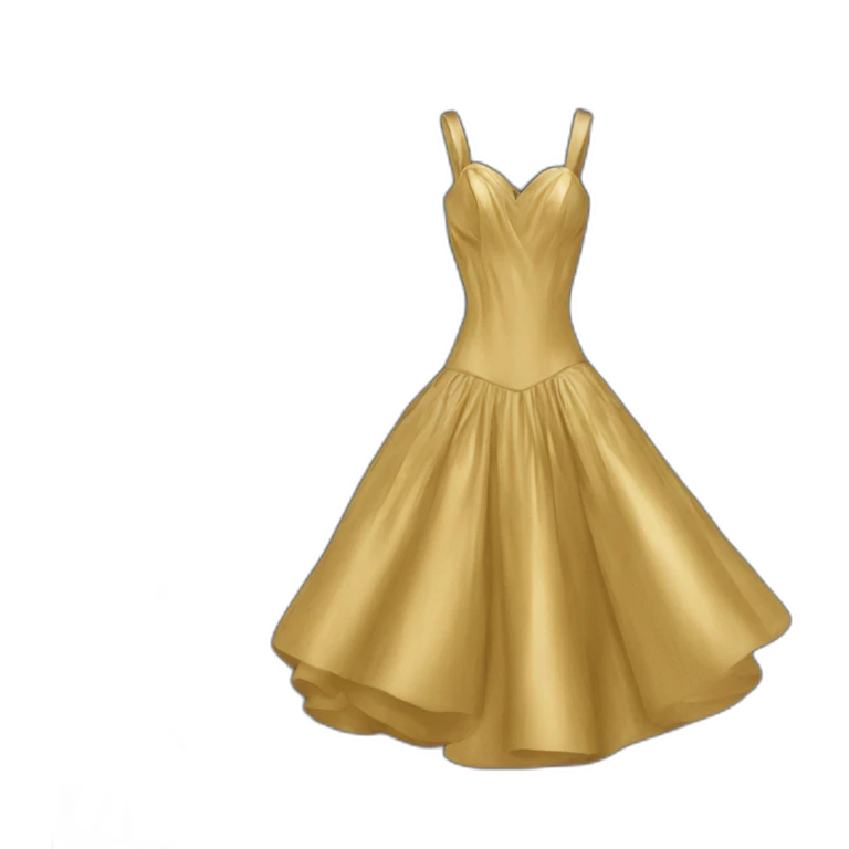 Dior gold dress emoji