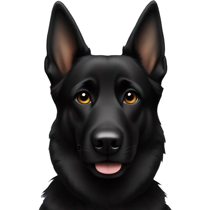 Black German Shepard  emoji