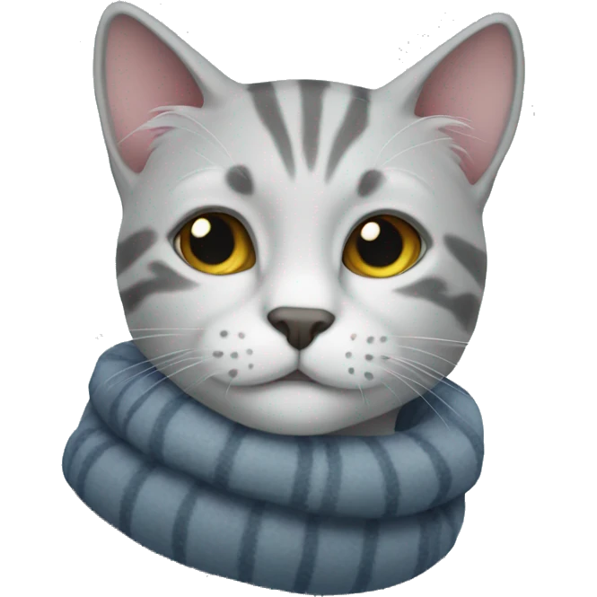 winter cat emoji