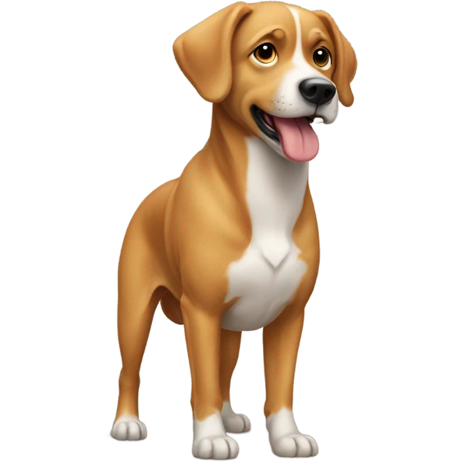 A standing dog emoji