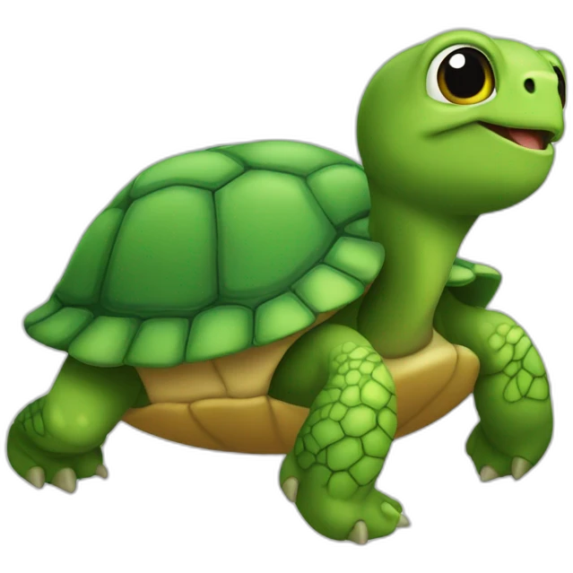 Tortue sur un lièvre emoji