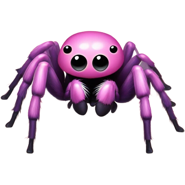 pink fat jumping spider  emoji