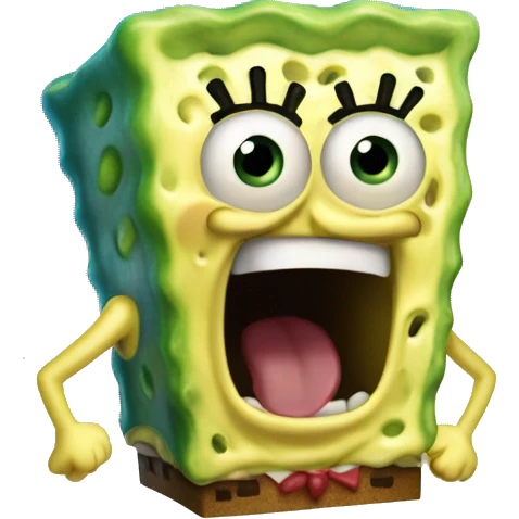 spogebob screaming emoji
