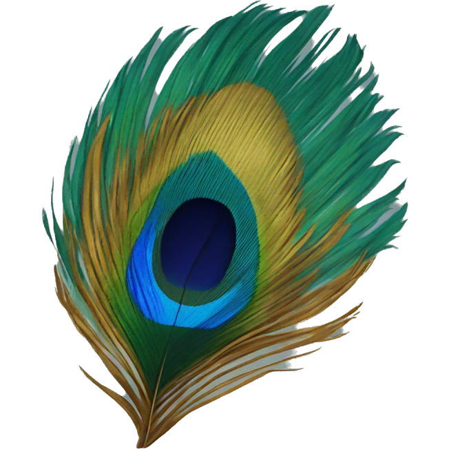 peacock feather emoji