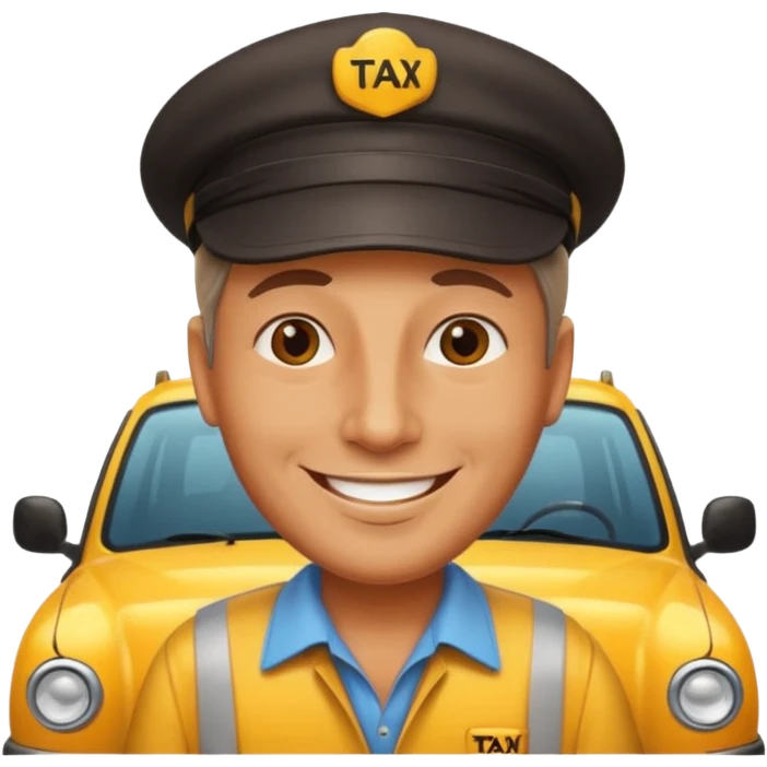 taxi driver emoji