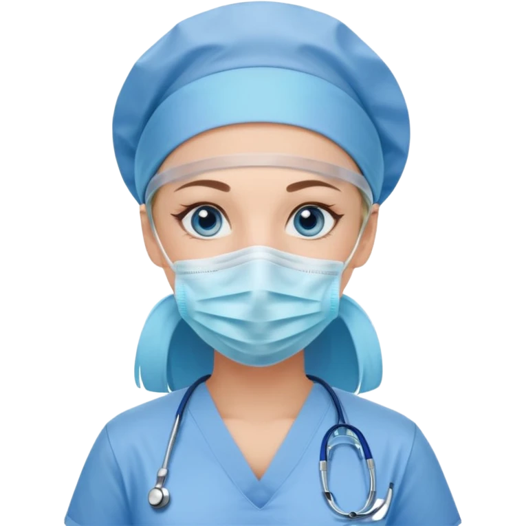 Nurse blue eyes emoji
